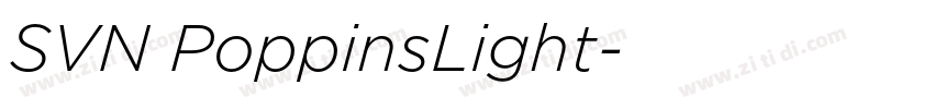 SVN PoppinsLight字体转换